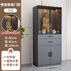 Tan Shi solid wood Buddhist niche standing cabinet glass door shrine shrine simple modern Buddhist cabinet God of Wealth Guanyin table home light luxury installation not included warm white 40*40*166