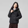 Flying in the Snow 2025 Winter New Down Jacket Women's Short Hooded Warmth Black|8056 M/160/84A