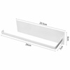 Baijie kitchen paper rack storage rack hanging rack paper holder paper towel rack punch-free plastic wrap rack roll paper rack white