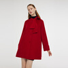 Gloria New Year Red Coat Collar Bow Tencel Wool Jacket 1CCR6E930 53R Pepper Red XS