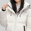Snow Flying Down Jacket Women's Winter Short Casual Fashion Sports Hooded Versatile Warm Jacket Black L