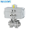NANVA pneumatic stainless steel medium pressure internal thread ball valve 2000WOG PN63 Q611F-63P DN20-304