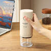 Mongdio Electric Bean Grinder Coffee Bean Grinder Milk Apricot Color-Button Model 38-level Scale Adjustment