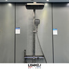 LXWMZJ brand/original gun gray large storage piano button design hot and cold temperature control shower head square tube gun gray hot and cold digital display