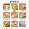 SUPOR cling film cutter, tinfoil divider, jagged hook, magnetic hook, refrigerator, can be used with a variety of baking paper, universal, transparent integrated double compartment, hidden sliding knife