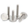 Jinchao stainless steel knurled screw hand-tight adjustment bolt large head advertising mirror screw M3/4/5/6/8/10 M3*6 (1 piece)