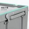 Jingdunjun green turnover box plastic storage box with lid storage box storage box storage box 710*480*380mm