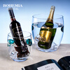 BOHEMIA Crystal imported crystal glass ice bucket large capacity beer champagne bucket high-end household light luxury wine glass KTV small ice bucket large capacity 2.5L crystal ice bucket