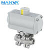 NANVA pneumatic stainless steel medium pressure internal thread ball valve 2000WOG PN63 Q611F-63P DN20-304
