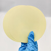 Yellow dust-free isolation round paper/ESD wafer buffer paper/antistatic wafer packaging paper/wafer yellow paper/silicon wafer isolation paper thickness 0.12mm 100PCS/pack yellow 7 inches, 0.12*180mm