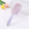 Fluffy high skull comb hair artifact for women, long hair styling massage meridian household hollow rib comb fluffy air cushion comb - purple - 1 pack