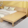 FANCYCHIC solid wood practical logs without painting small apartment single bed adult children's bed can be spliced bedroom room large bed log single bed length 180*width 120*height 40