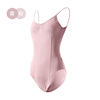 Little Jasmine Dance Art Exam Girls Suspender Gymnastics Suit Ballet Practice Suit Adult High Hip Shape Suit Mist Powder M