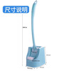 Fat Donglai same style toilet brush cleaning brush long handle toilet brush Nordic blue 1 pack double-sided brush without base (+1 pc