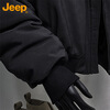 JEEP Jeep Jacket Men's Autumn and Winter Loose Workwear Pilot Jacket American Casual Trendy Men's Clothing Black XL