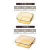Corning tableware heat-resistant glass plate dish dinner plate baking pan dumpling plate fish plate 1L baking pan + 2L baking pan