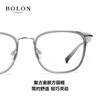 BOLON Tyrannosaurus glasses myopia glasses frame retro square and round frame titanium frame optical glasses can be equipped with men's and women's degrees BA6010 B21 rose gold-transparent brown frame single frame