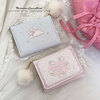 OEMG Korean Girl's Dream Tri-fold Wallet Bunny Card Holder ID Bag Cute Short Anti-Degaussing Multi-Slot Wallet Card Pink