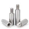 Jinchao 304 stainless steel round connecting column single-head conversion stud isolation round stud chassis M2M3M4M5M6M8M10 M6*100+8 (1 piece)