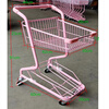 Supermarket snack store shopping cart double-decker trolley pink stall shopping mall props trolley ktv gray trolley