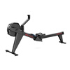 POWERFUN Wind Resistance Rowing Machine Home Indoor Training Silent Rowing Machine Power Measurement Sports Aerobic Gym Rowing New Style PF580 Black (Heightened Instrument Model)