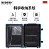 REDURM suitcase trolley case, aluminum magnesium alloy large capacity case, high-end suitcase, men's boarding case, password box, universal wheels, steel gun color - luxury aviation-grade aluminum alloy hard case, 20 inches, boardable/suitable for short-term travel