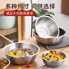 Camellia 304 stainless steel basin household thickened flat bottom soup basin kitchen egg-beating and basin basin washing vegetables baking basin 1 piece stainless steel soup basin # multiple specifications available diameter 28cm