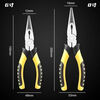 An Junsheng needle nose pliers 6 inches 8 inches special steel multi-functional special sharp hardware tools industrial thickening 8 inches needle nose pliers random color