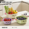 Cabinet star sink drain basket new home kitchen double-layer fruit basket washing basin living room exquisite small fruit plate white large + green medium + purple small