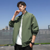 Cotton Jacket Men's Autumn American Baseball Uniform Men's Casual Jacket Men's Clothing Men's Clothing Black L