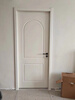 Ji Litian European and French style bedroom room solid wood painted door white flat opening Changhong glass door curved buckle Beijing solid wood multi-layer