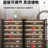 Caixiang storage cabinet multi-functional bookcase with glass door display wine cabinet light luxury custom home living room integrated whole wall to the top 6 layers elegant white length 120*height 120 holds about 38 pairs thickened standard version