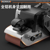 Komax belt sanding machine, high-power sanding machine, tank polishing machine, small handheld woodworking surface sander, woodworking sandpaper machine, tank type, aluminum body sanding belt machine, including 1 sand bag