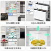 Meiling (MeiLing) Beluga 509 French five-door double-door large capacity 59.9cm ultra-thin zero-flat embedded dual system micro-freezing fully clean automatic ice making first-class air-cooled energy-saving refrigerator subsidy BCD-509WPU9CZX-Glacier White