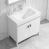 Jomoo's new space aluminum floor-standing bathroom cabinet wash basin cabinet combination bathroom wash basin balcony integrated wash basin 50 models floor-standing + faucet drain white cabinet
