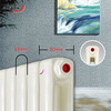 Sende radiator home water heating self-heating two-column flat tube Junbao JU2180 height 1800mm 10 columns width area 27 square meters 580mm 1.8m