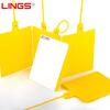 LINGS Logistics Hanging Tag Yellow 100 Pack Express Logistics Hanging Tag Cable Tie Hanging Tag Built-in Plastic Lock Cylinder Label