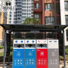 Customized outdoor garbage sorting kiosk, recycling station, rainproof shed, sanitation trash can, community stainless steel collection kiosk, garbage deposit 1