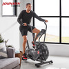 JOHNSON Wind Resistance Spin Bike Schwinn AD6i Fan Bike Belt Low Noise Luxury Home Exercise Bike Black
