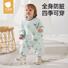 Betis baby one-piece smock for eating, waterproof and anti-dirty, baby crawling food supplement, bib, children's apron, crawling clothes, flowers