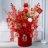 New Year's Eve Flowers New Year Ornaments Fortune Fruit Decoration Simulated Flowers New Year Blessing Bucket Flower Arrangement Red Fruit Snake Year Spring Festival Hug Bucket Housewarming-Persimmon-Fuka