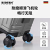 REDURM suitcase trolley case, aluminum magnesium alloy large capacity case, high-end suitcase, men's boarding case, password box, universal wheels, steel gun color - luxury aviation-grade aluminum alloy hard case, 20 inches, boardable/suitable for short-term travel