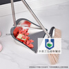 Stainless steel garbage shovel thickened single dustpan plus large size extra thick iron dustpan bucket broom set wear-resistant square extra thick will not rust for ten years