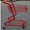 Supermarket snack store shopping cart double-decker trolley pink stall shopping mall props trolley ktv gray trolley