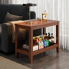 Jiayi solid wood sofa side table storage side cabinet simple living room small square table small apartment coffee table table bedside table