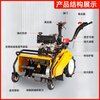 Wornonside's new grass-breaking and field-returning machine, four-wheel drive micro-tiller, diesel multi-functional gasoline self-propelled orchard weeding mower, four-wheel drive 170F gasoline hand-pulled machine, 50cm wide, grass-breaking knife + rotary tiller + furrow plow