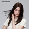 Rebecca wig female human hair replacement piece light and nude feeling fluffy natural top of the head to increase hair volume to cover gray hair wig piece dark brown 25cm atmospheric bangs