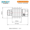 XINQY Xinqiyuan N male/female fixed coaxial attenuator 10W high power 10/30dB RF signal attenuator 3G/4GHz DC-4GHz 10W attenuation value 40dB