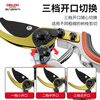 Delixi pruning shears gardening scissors garden pruning fruit tree pruning scissors floral pruning scissors flower thick branch shears double opening three-speed adjustment-SK5 steel head pruning shears
