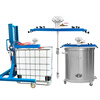 YHGFEE ton barrel 1000L pneumatic mixer paint coating industrial glue mixer small disperser mixing paddle large five-cylinder IBC barrel special pneumatic mixer